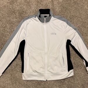 American Eagle Men's White and Black Track Jacket